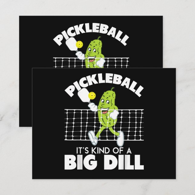 Convite É uma Grande Coisa - Remo de Pickleball Engraçado (Frente/Verso)