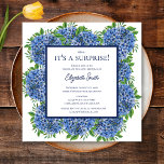 Convite É uma Surpresa 60ª Festa de aniversário Blue Hydra<br><div class="desc">É uma Surpresa 60ª Festa de aniversário Blue Hydrangea Invitation é uma bela aquarela com hidrelétricas azuis e verde. Você pode personalizar selecionando "Personalizar este modelo" ou,  se quiser personalizar este design ainda mais,  selecione "Editar usando a ferramenta Design". Se precisar de itens correspondentes,  entre em contato comigo.</div>