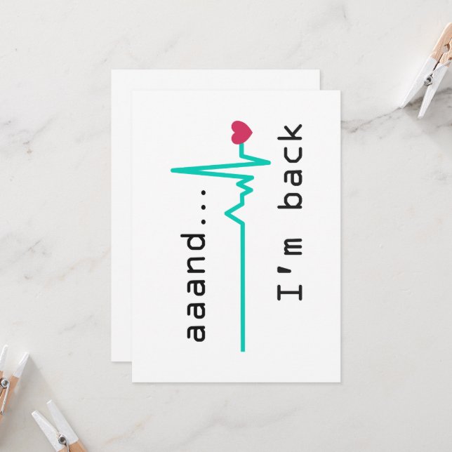 Convite E voltei, Sobrevivente de Ataque Cardíaco (Frente/Verso In Situ)