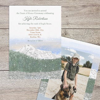 Convite Eagle Scout, Court of Honor, Mt. Rainier