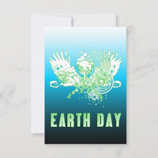 Convite earth day : hi-fi tree (Frente)