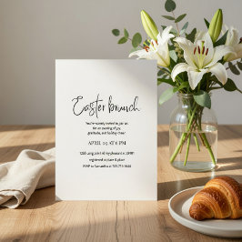 Convite Easter Brunch Invitation | Modern Elegant Spring