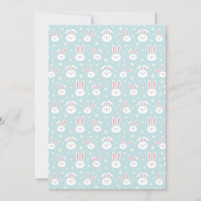 Convite Easter Bunny Invitation Card (Frente)