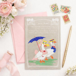 Convite Easter Duck Invitation - Tea Party or Brunch