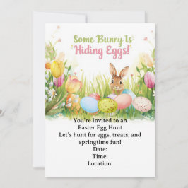 Convite Easter Egg Hunt Invitation – Spring Easter Party