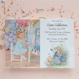 Convite Easter Peter Rabbit Invitation