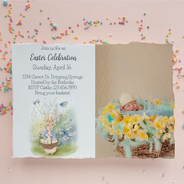 Convite Easter Peter Rabbit Invitation (Criador carregado)