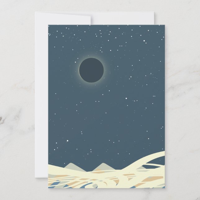 Convite Eclipse de arte solar com "Cobras" (Frente)