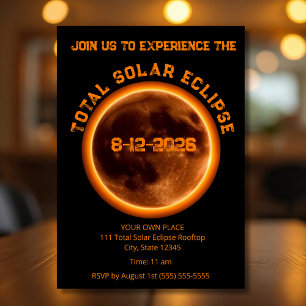 Convite Eclipse Solar Total 2026