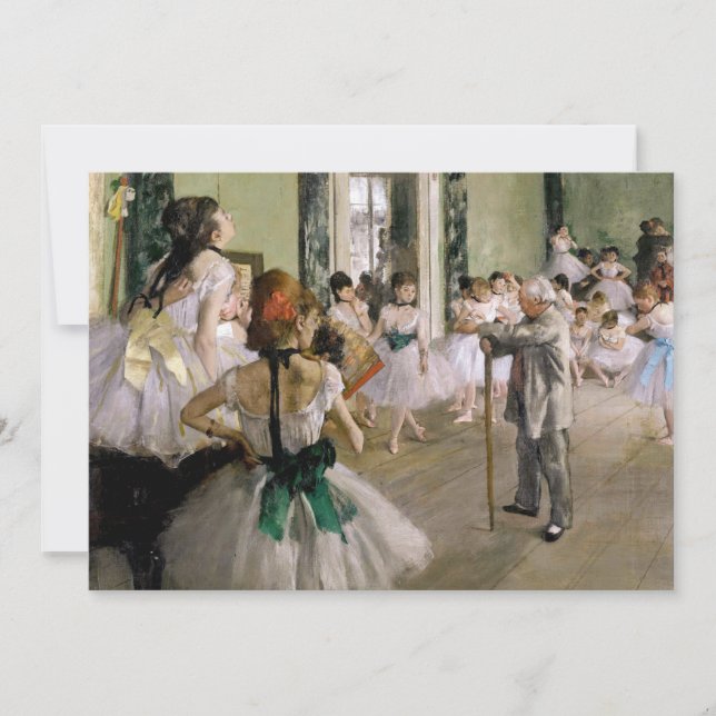 Convite Edgar Degas - A Aula de Dança (Frente)
