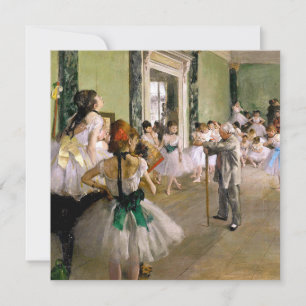 Convite Edgar Degas A Aula de Dança