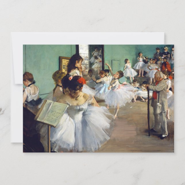 Convite Edgar Degas - A Classe da Dança (Frente)