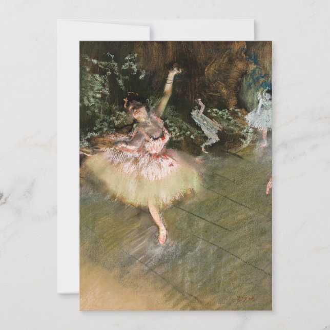 Convite Edgar Degas - A Estrela 1878 (Frente)