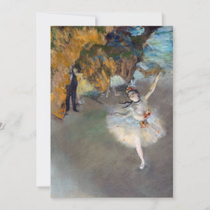 Convite Edgar Degas - A Estrela / Dançarina no Palco