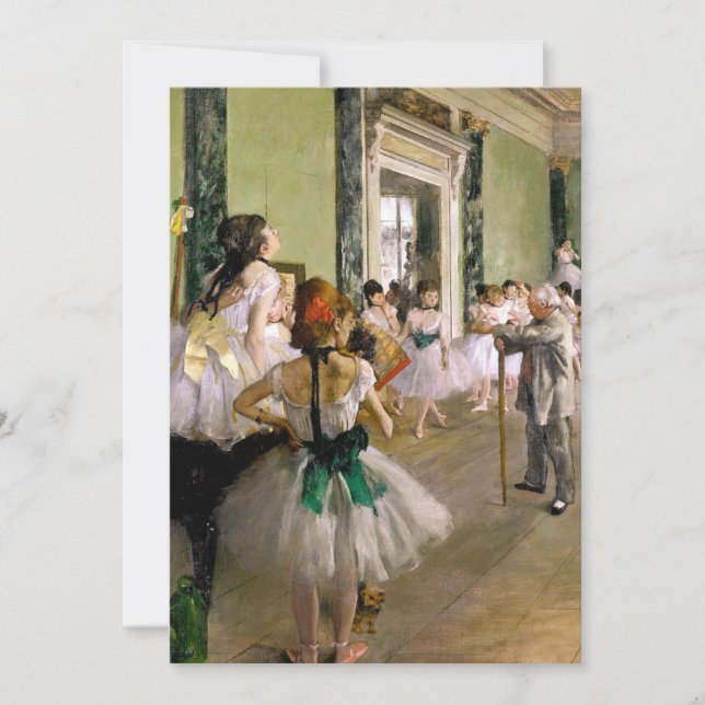 Convite Edgar Degas Classe de Dança (Frente)