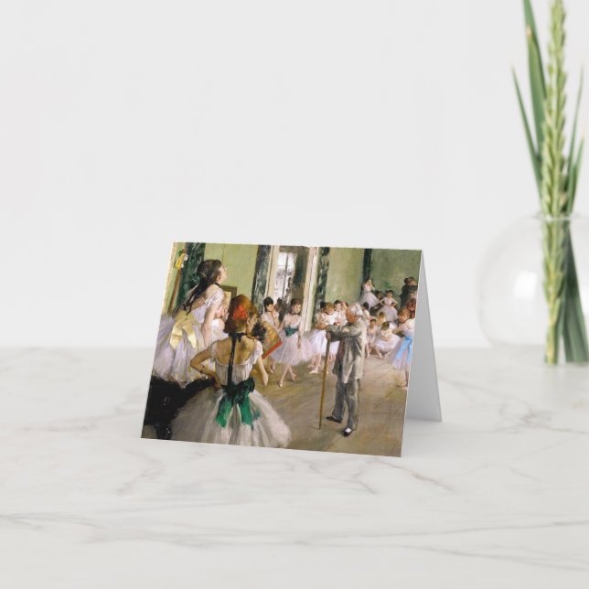 Convite Edgar Degas Classe de Dança (Frente)