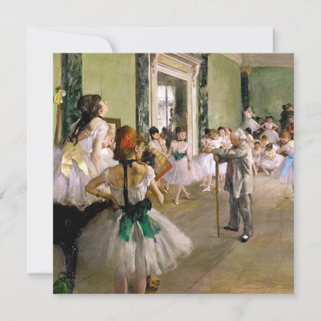 Convite Edgar Degas Classe de Dança (Frente)