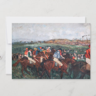 Convite Edgar Degas - Corrida de Cavalheiros