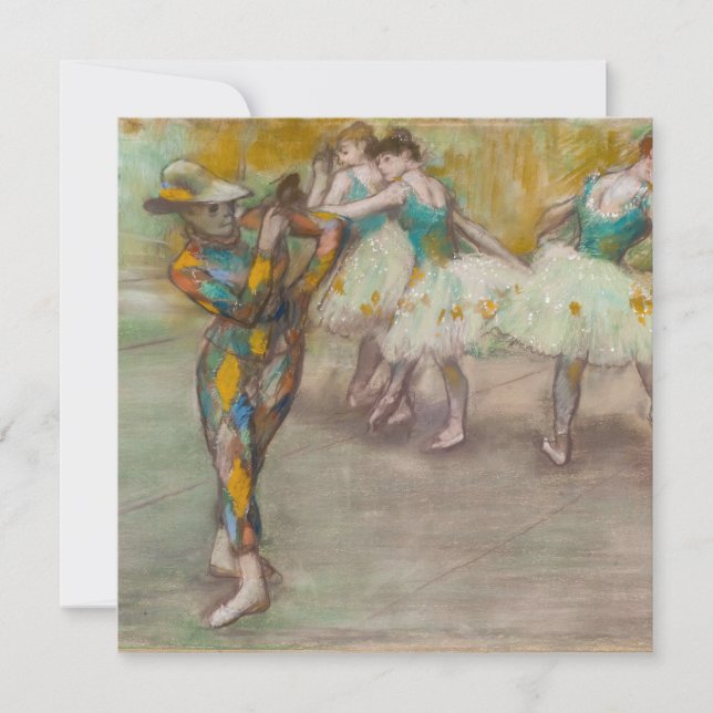 Convite Edgar Degas - Dança do Arlequim (Frente)