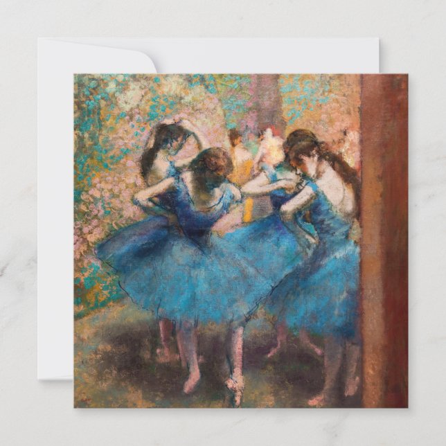Convite Edgar Degas - Dançarinas em azul (Frente)