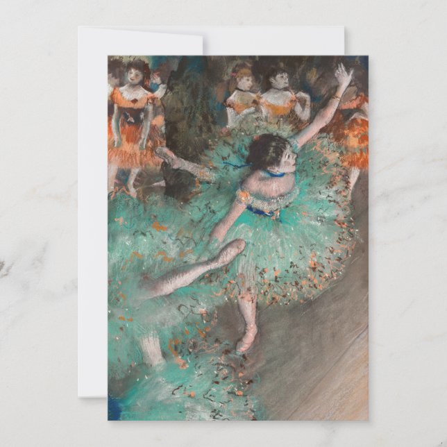 Convite Edgar Degas - Dançarino Balançante / Dançarino em  (Frente)