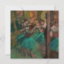 Convite Edgar Degas - Dançarinos, Rosa e Verde