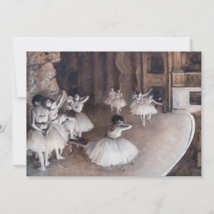 Convite Edgar Degas - Ensaio de Ballet no Palco