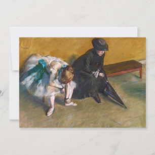 Convite Edgar Degas - Esperando