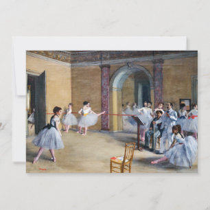 Convite Edgar Degas - Foyer de Dança, Ópera rue Le Peletie