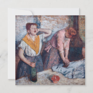 Convite Edgar Degas - Mulheres Passando Roupas