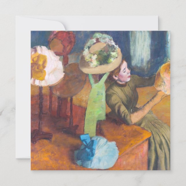 Convite Edgar Degas - O Compro Millinery (Frente)