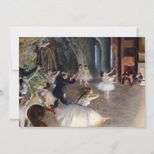 Convite Edgar Degas - O ensaio do Balé no palco