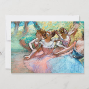 Convite Edgar Degas - Quatro Ballerinas no Palco