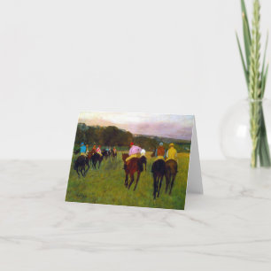 Convite Edgar Degas Race Horses em Longchamp