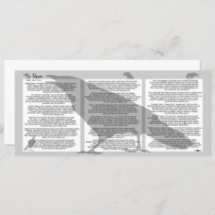 Convite Edgar Poe O Raven