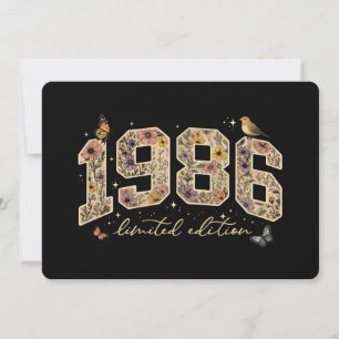 Convite Edição Limitada de 40º Aniversário Floral 1986