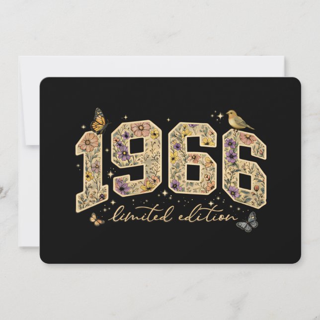 Convite Edição Limitada de 60º Aniversário Floral 1966 (Frente)