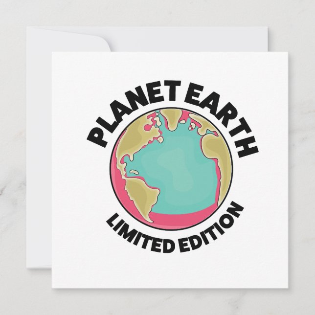 Convite Edição limitada Planeta Terra (Frente)