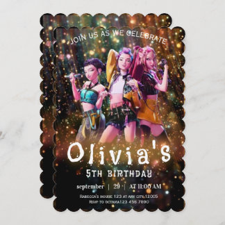 Convite Editable Anime Birthday Invitation