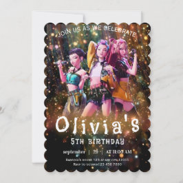 Convite Editable Anime Birthday Invitation