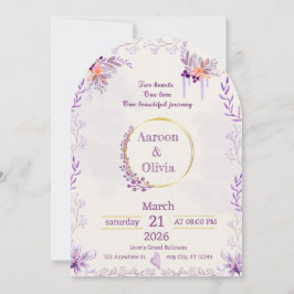 Convite Editable Intimate Garden Wedding Invitation