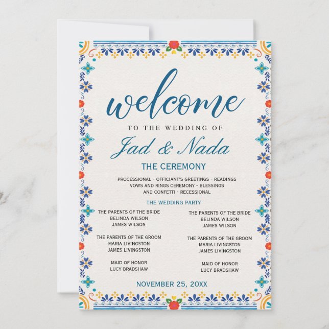Convite Editable Mexican Wedding Invitation   (Frente)