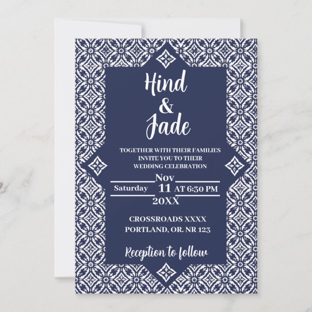 Convite Editable Mexican Wedding Invitation 5 (Frente)