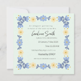 Convite Editable Spring Garden Bride to Be Invite | Custom