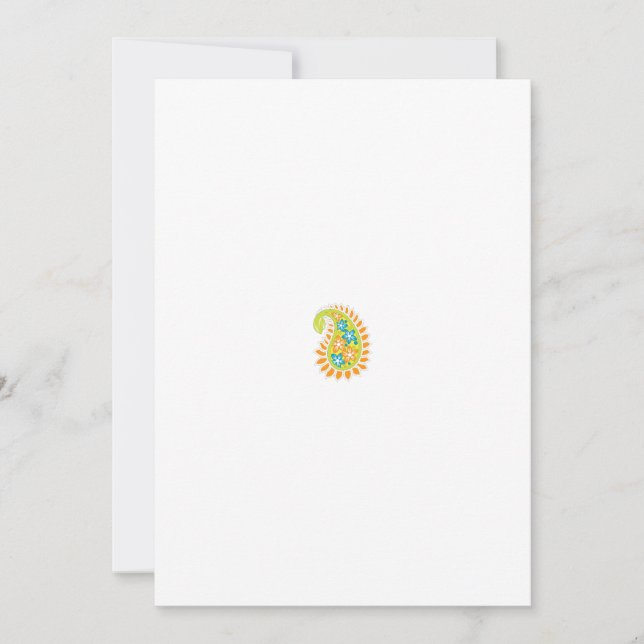 Convite editável de casamento com RSVP | Clássica (Frente)