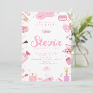 Convite Editável De Festa de aniversário Spa