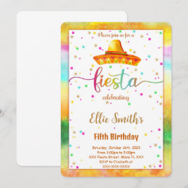 Convite Editável Fiesta Birthday