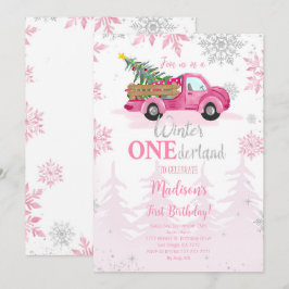 Convite Editável Winter ONEderland