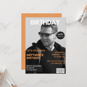 Convite Editorial da Revista Preto e Branco 64º aniversári