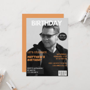 Convite Editorial da Revista Preto e Branco Aniversário de